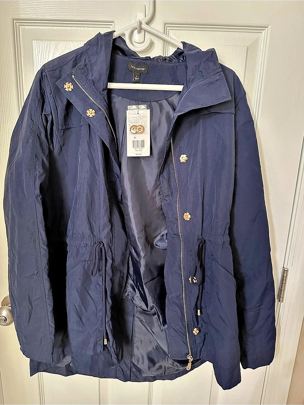 The Limited Lightweight Hooded Jacket in Blue Size Large